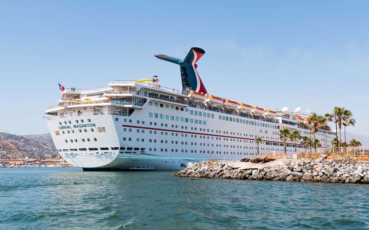 Cruise Ship Imagination Docked in the Port of Ensenada