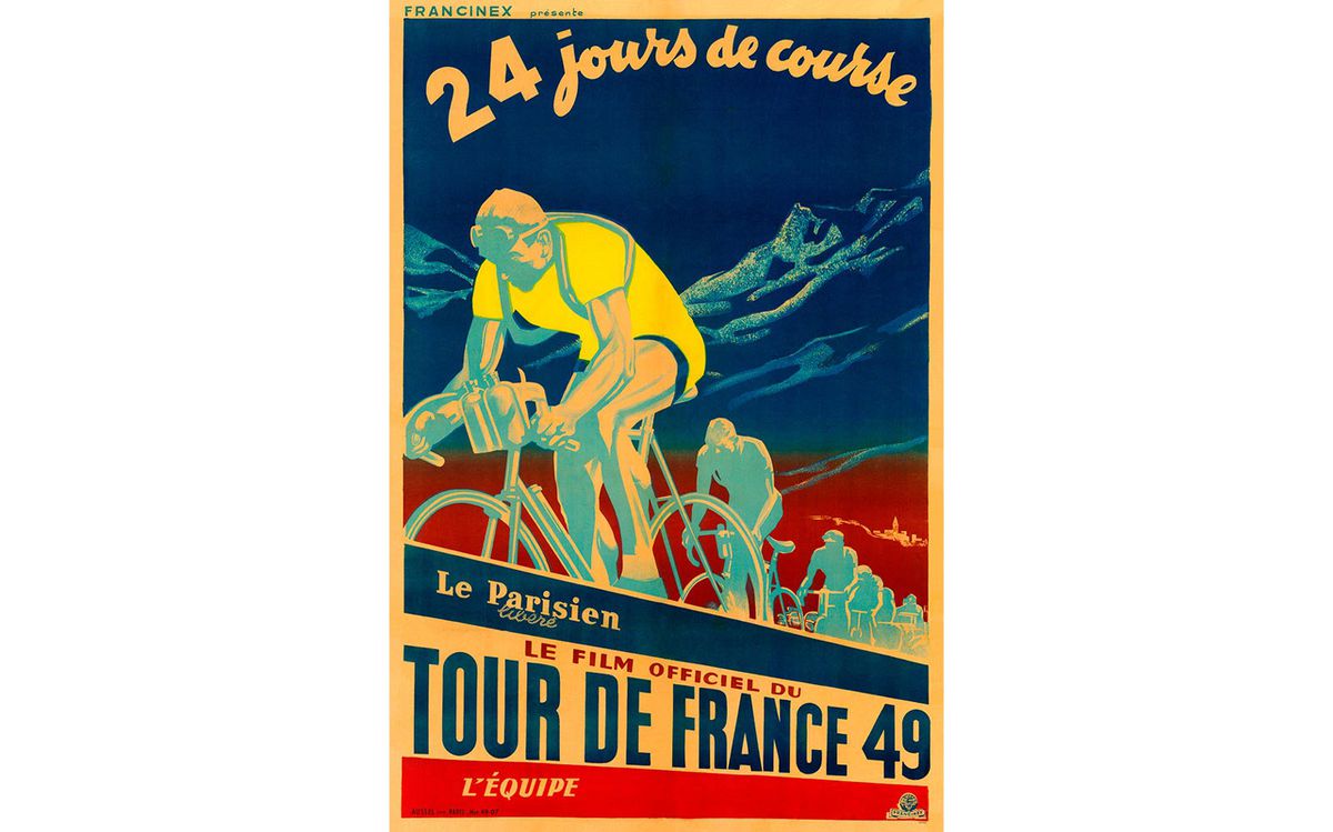 1949 Tour de France Bicycle Poster