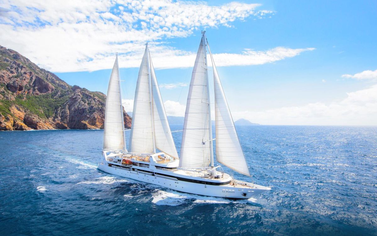 Le Ponant yacht in Corsica