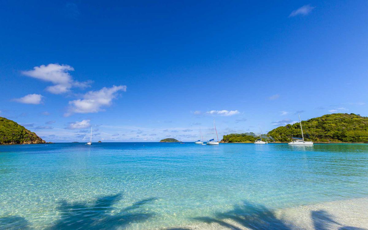Salt Whistle Bay is one of the most famous and photographed beaches of the Grenadines