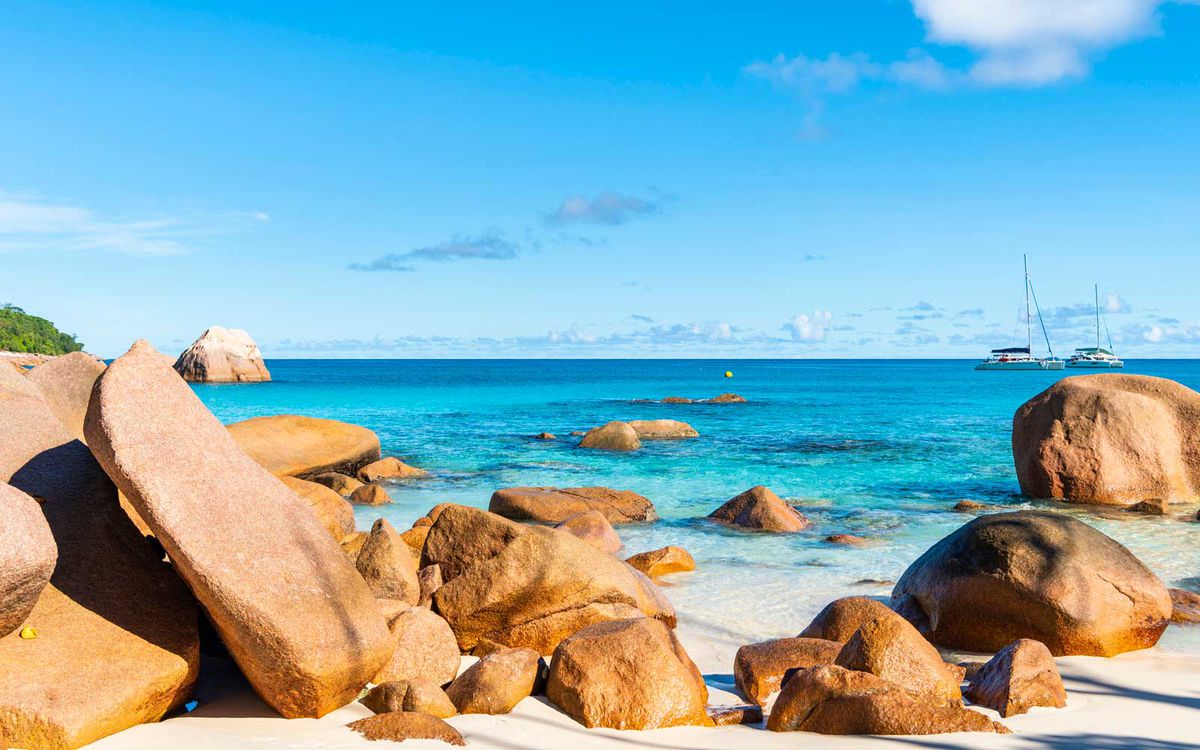 Anse Lazio beach, Praslin Island, Seychelles, Africa