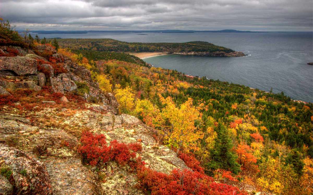 View from Gorham Mountain, Acadia National Park, Bar Harbor, Maine