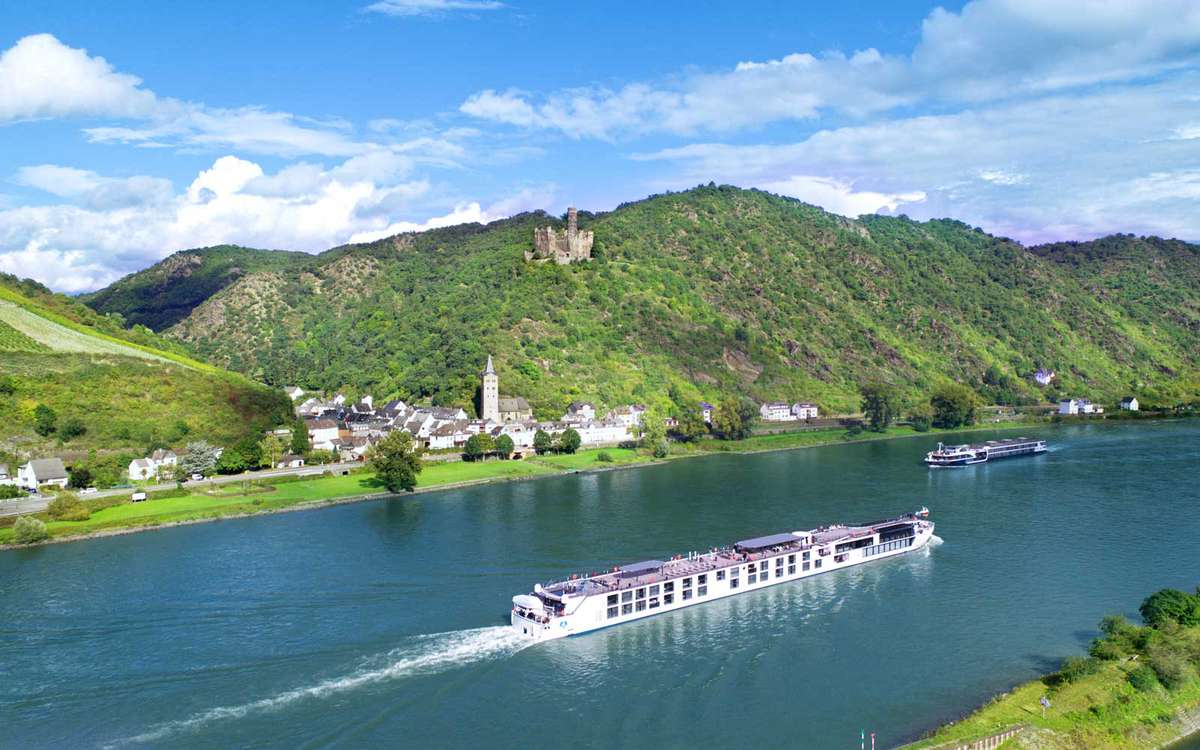 Top Deck of Crystal Cruises Rhine class river ships