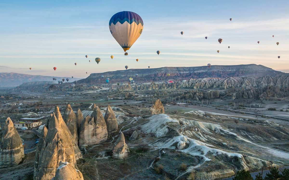 Hot Air Balloons, Dawn, Cappadocia, Turkey