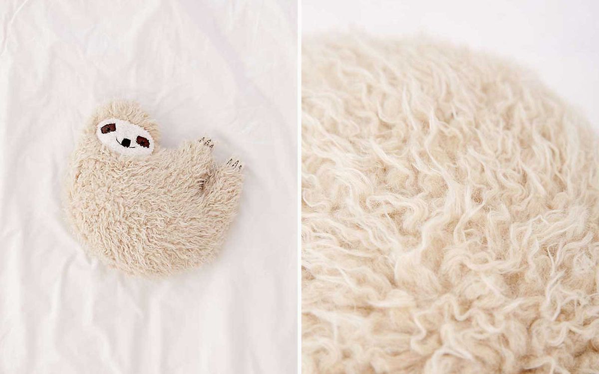 Furry Sloth Pillow