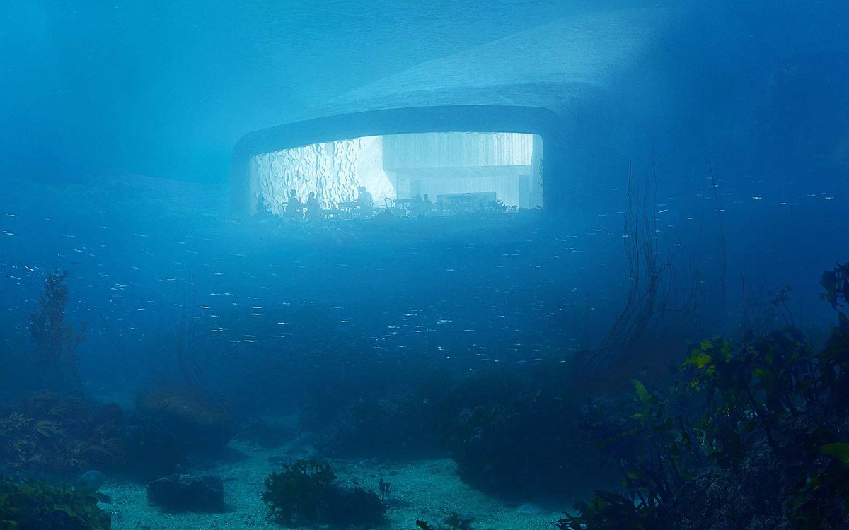 snohetta norway underwater hotel restaurant design