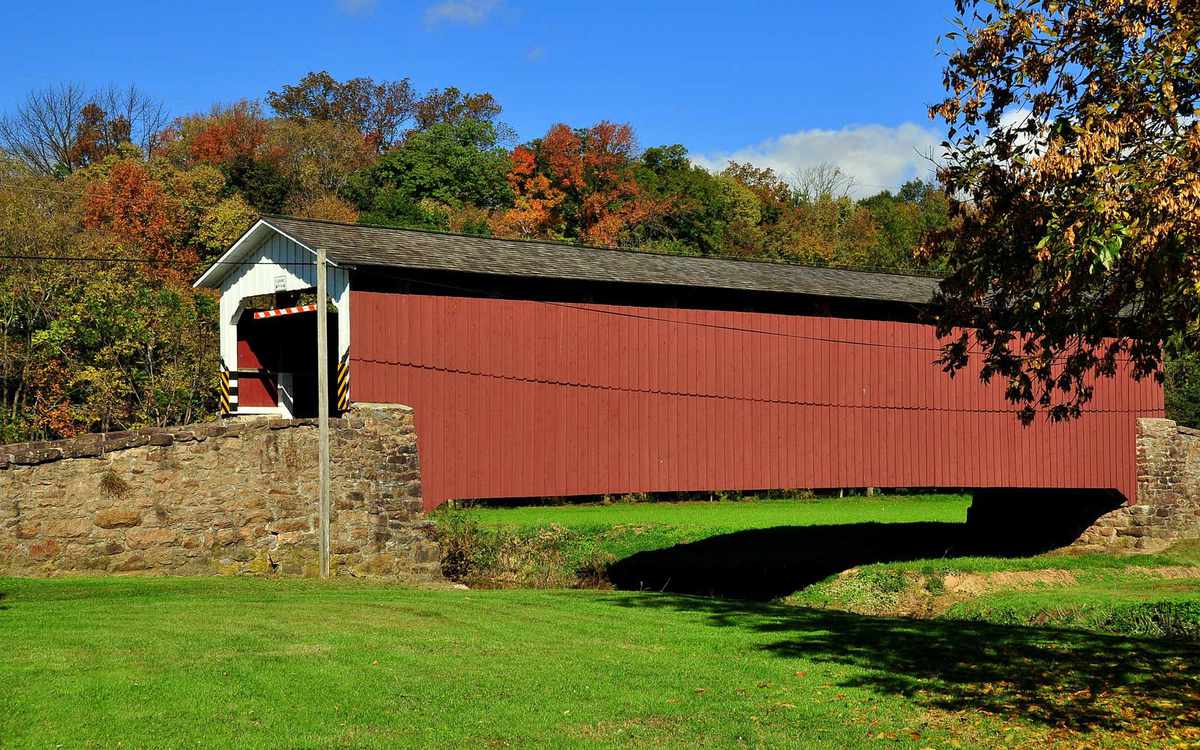 Weaver&rsquo;s Mill Bridge: East Earl, Pennsylvania
