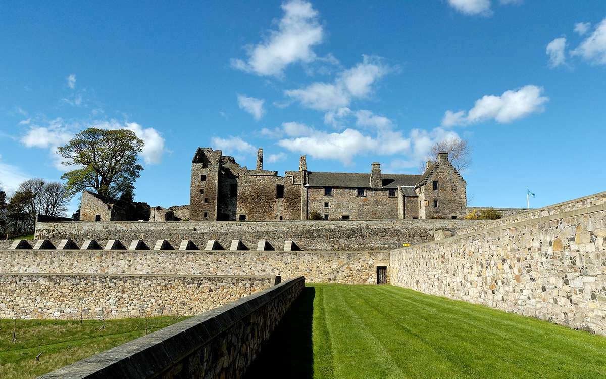 castle in Aberdour, Scotland