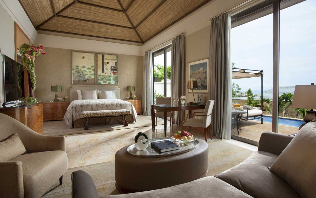 Room at The Mulia resort in Bali, Indonesia