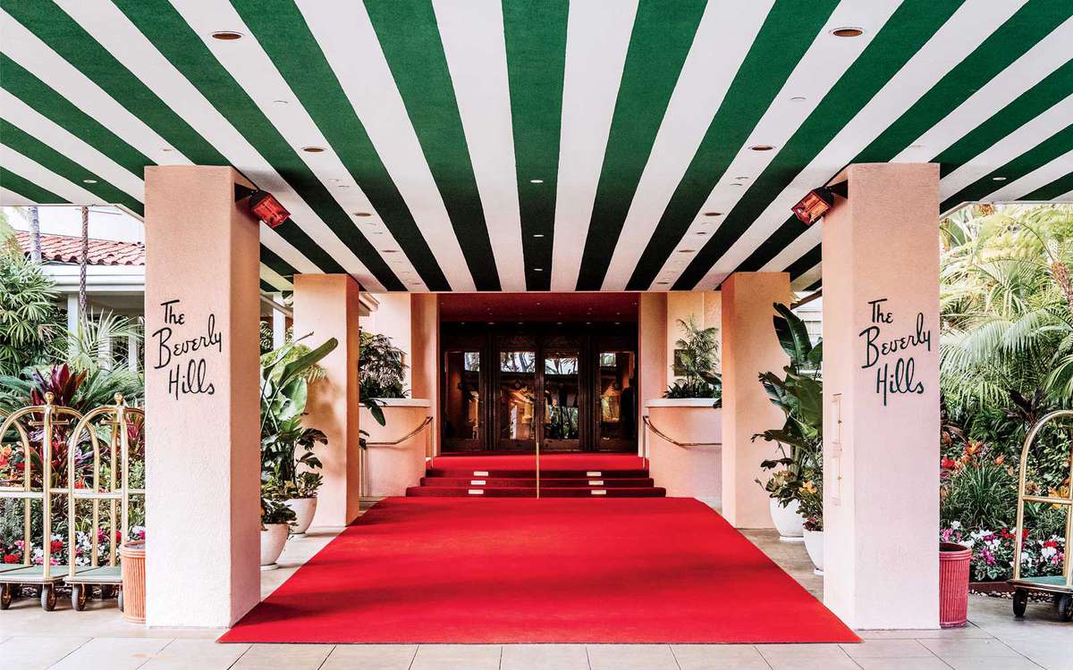 Entrance to the Beverly Hills Hotel