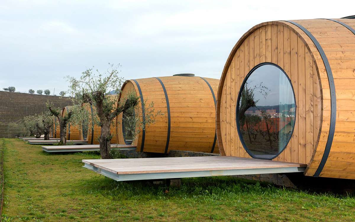 Sleep in a wine barrel at this hotel in Portugal