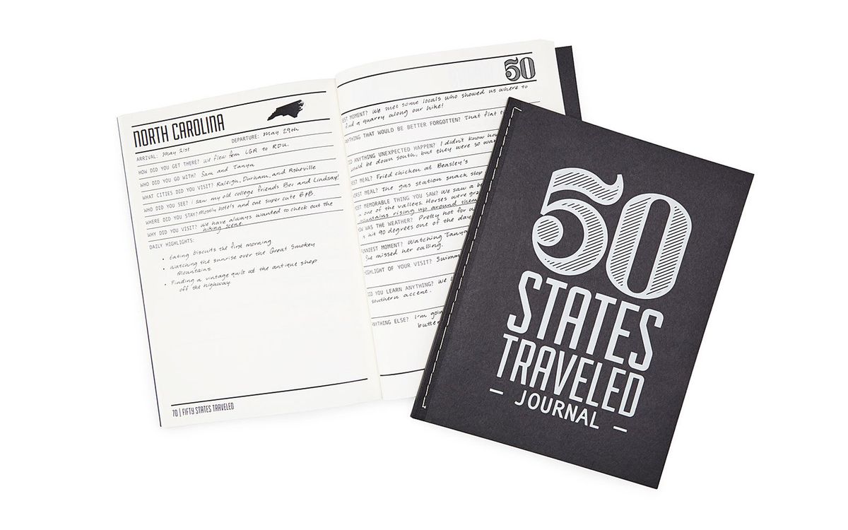 50 states travel journal