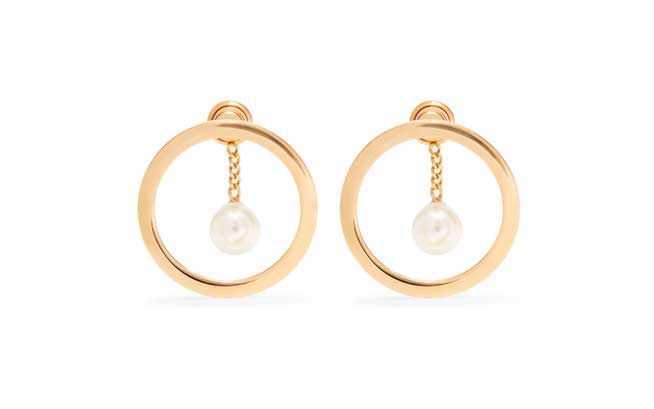 Chloé Gold-tone Faux Pearl Earrings