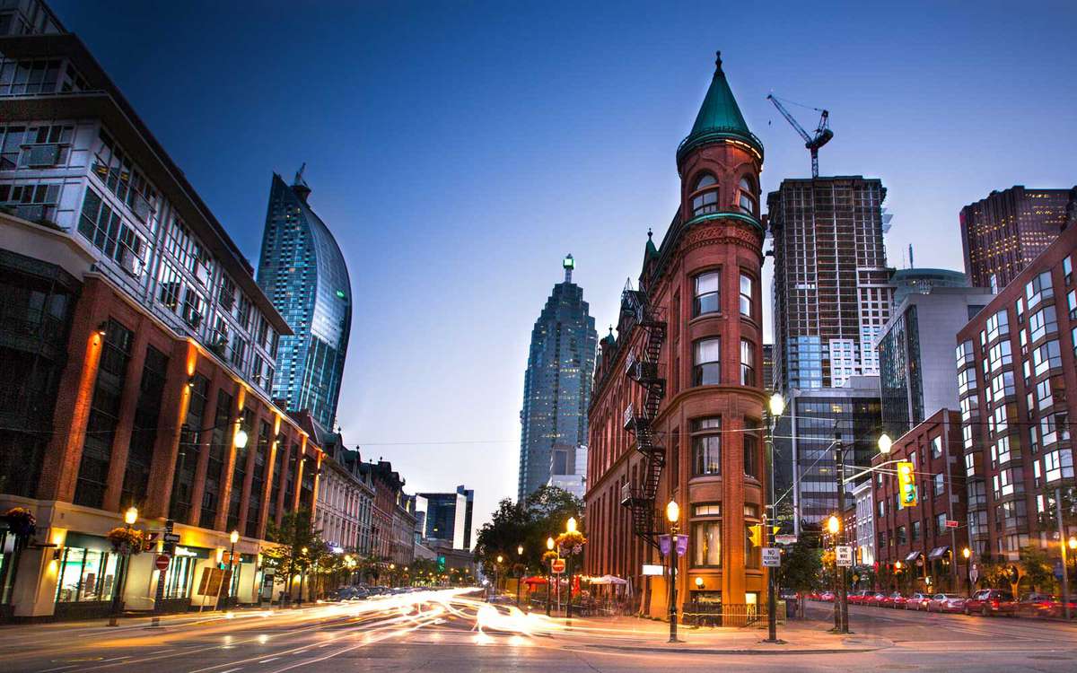Downtown Toronto, Ontario facing West along Front street