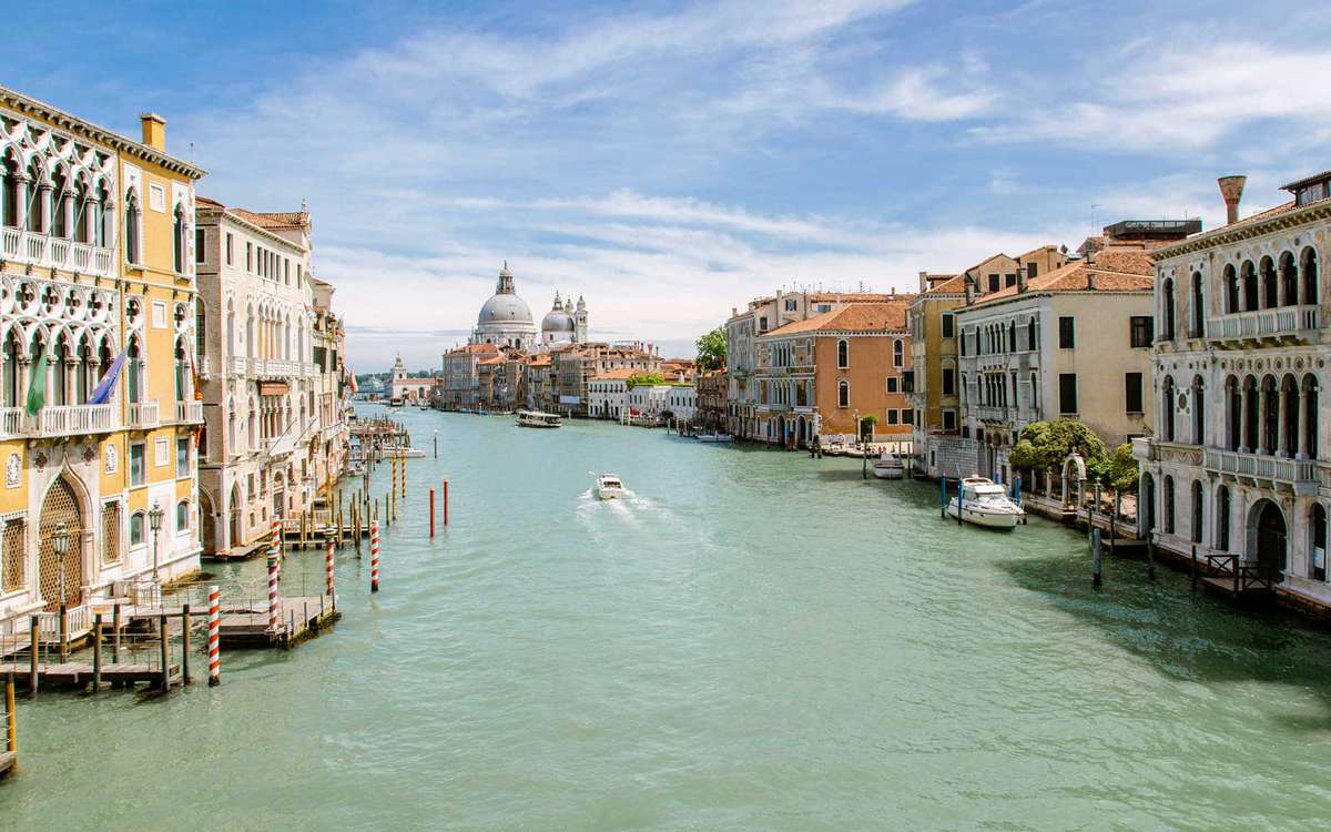 The Grand Canal, Venice with a view of Santa Maria della Salute