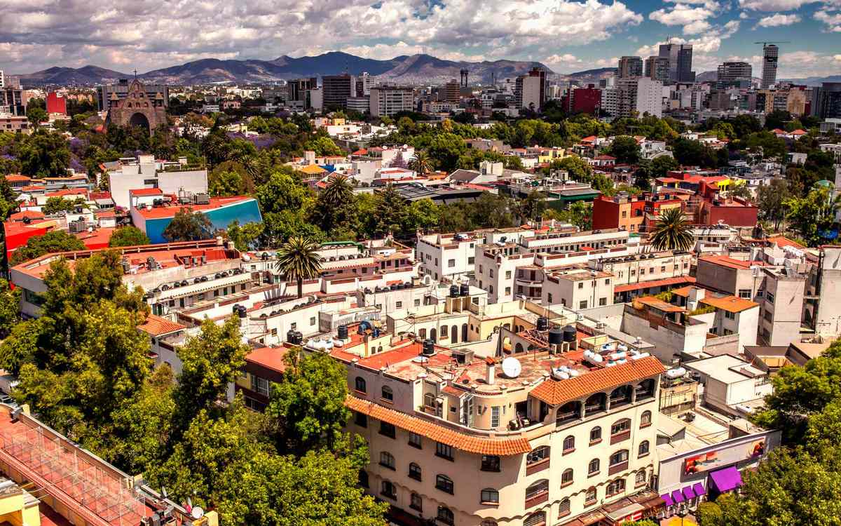 Polanco landscape in Mexico City