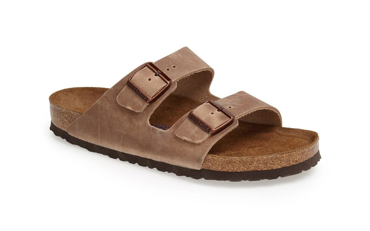 Walking Flip Flops for Men Gray Brown Neoprene Comfort Waterproof Shoes RQWEIN Mens Vegan Leather Sandals Guarantee All Day Arch Support Comfortable Slipper 
