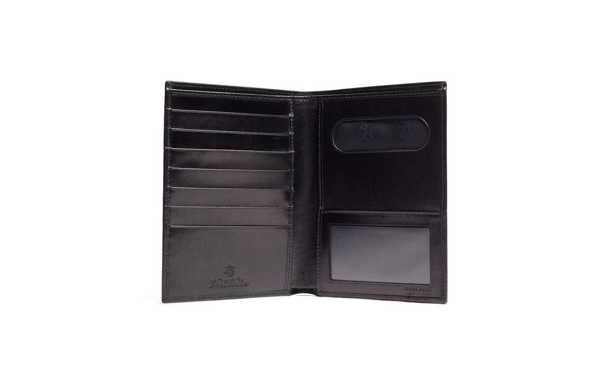 Black Leather Passport Holder/wallet 
