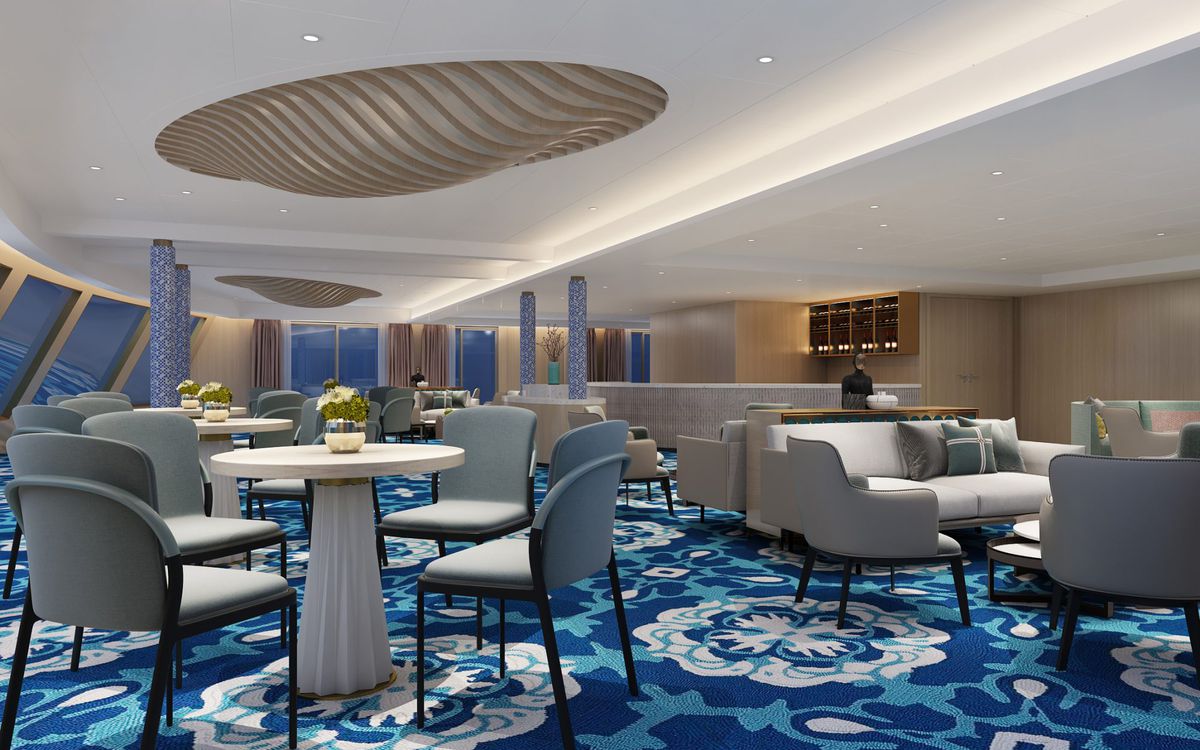 Rendering of the Victoria Sabrina lounge area