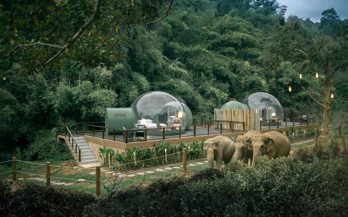 Jungle Bubbles at Anantara Resort in Thailand