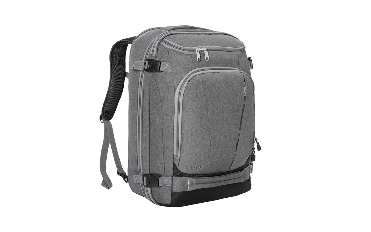 MONTOJ Travel Gear Laptop Backpack Folded Flowers Dark Blue Background Carry-On Travel Backpack