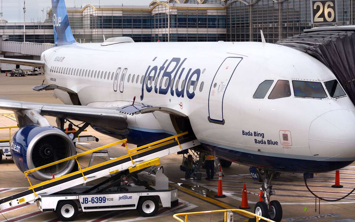 jetBlue Airplane Sitting at Gate