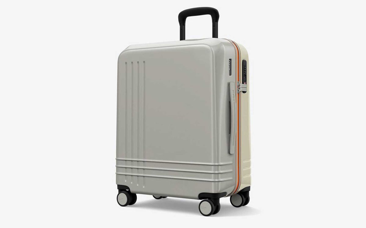 Grey Hardside Carry-on Suitcase