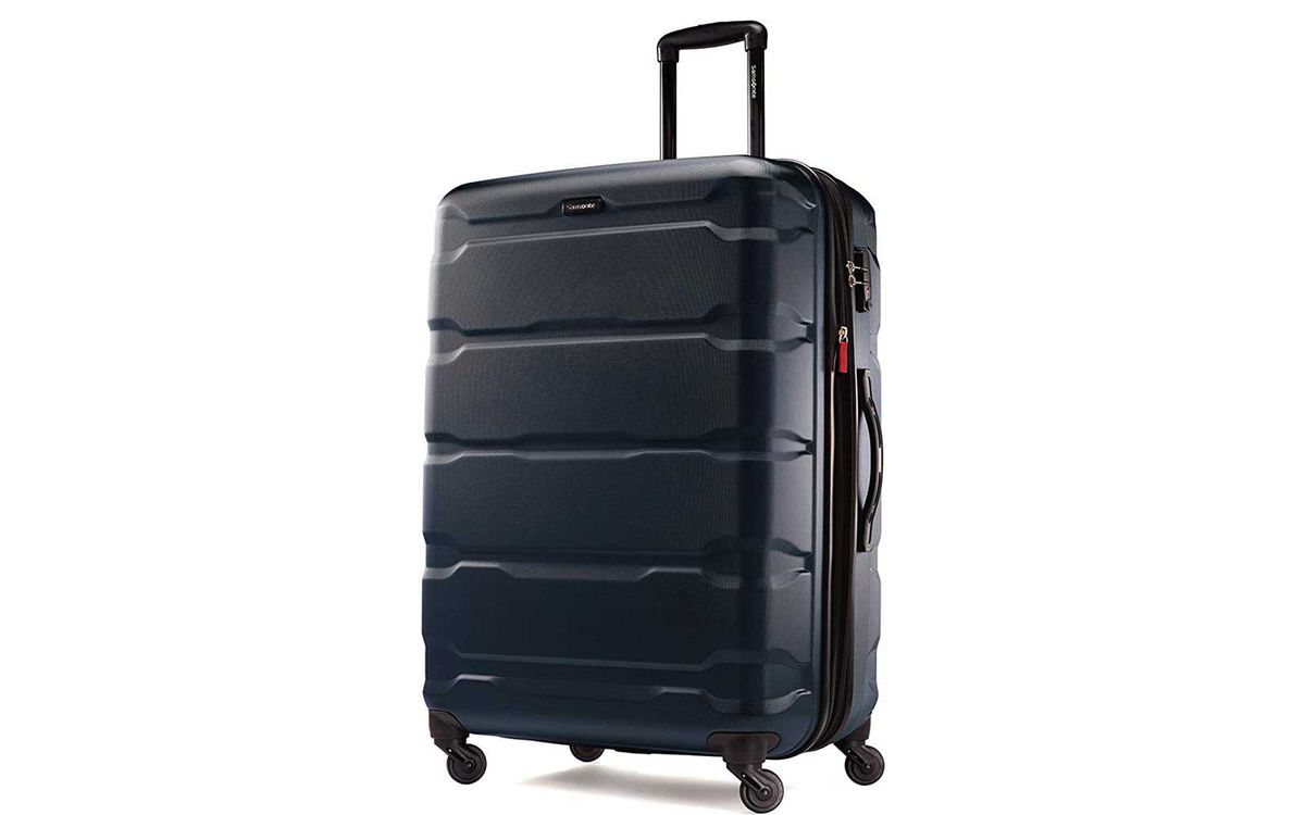 Dark Black/Blue Hardside Suitcase