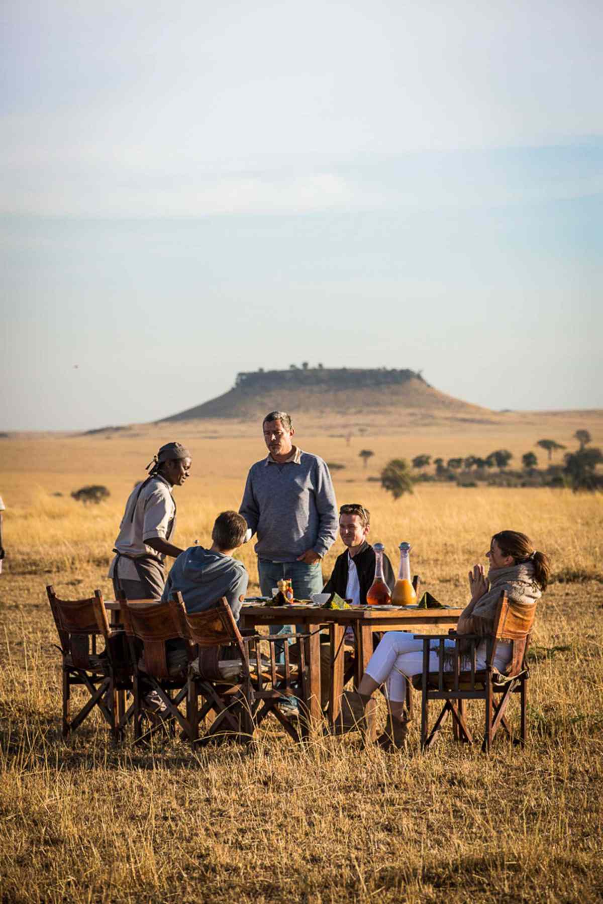 Bush dining at Sayari Camp Safari in Serengeti