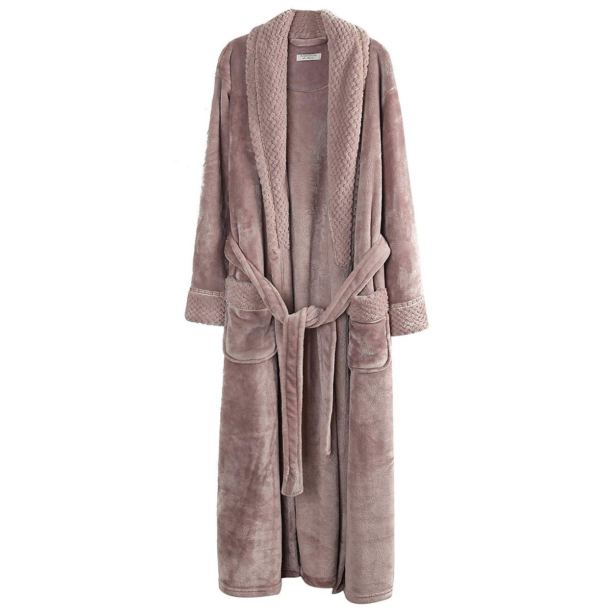 Richie House Women's Plush Soft Warm Fleece Bathrobe Robe