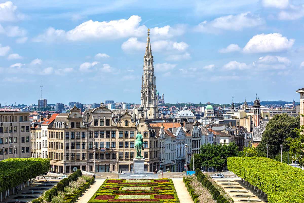 Skyline of Brussels, Belgium