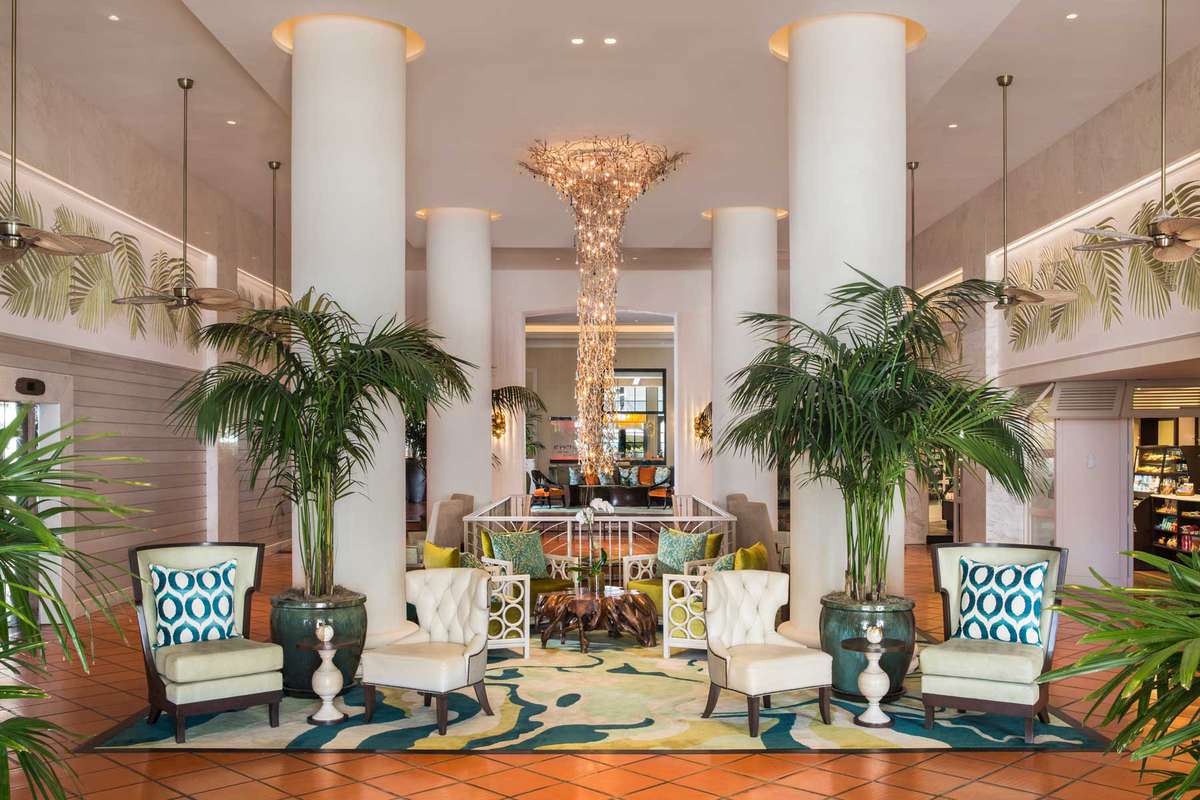 The Palms Hotel and Spa, lobby, Miami Beach, Florida