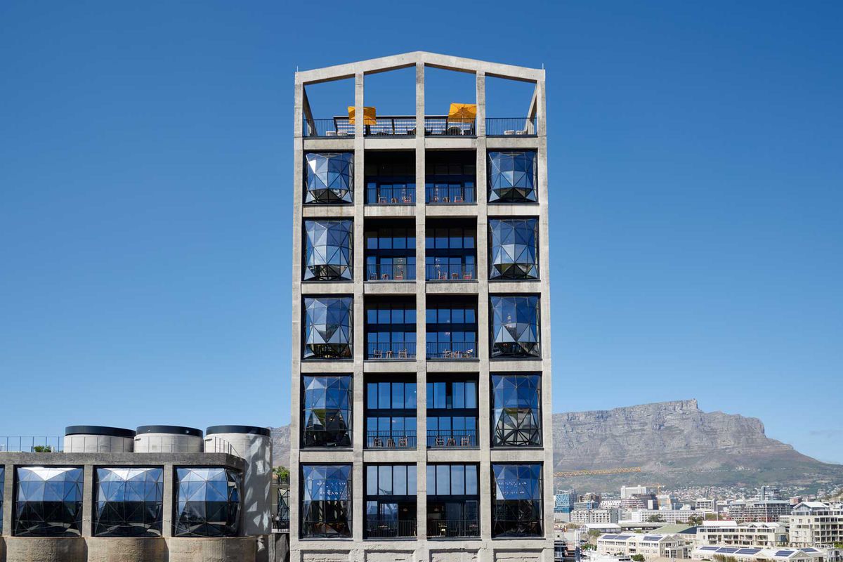 Exterior of The Silo hotel in Cape Town, South Africa