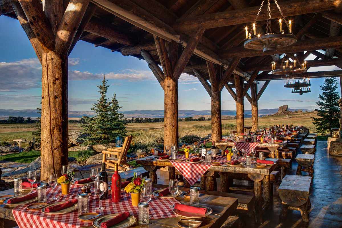 Chuckwagon dinner at The Lodge & Spa at Brush Creek Ranch