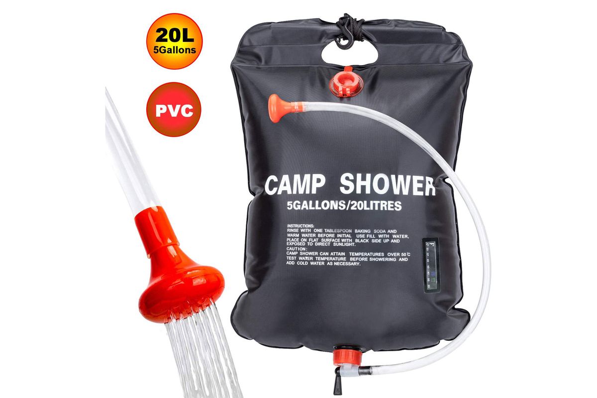 Camping shower bag