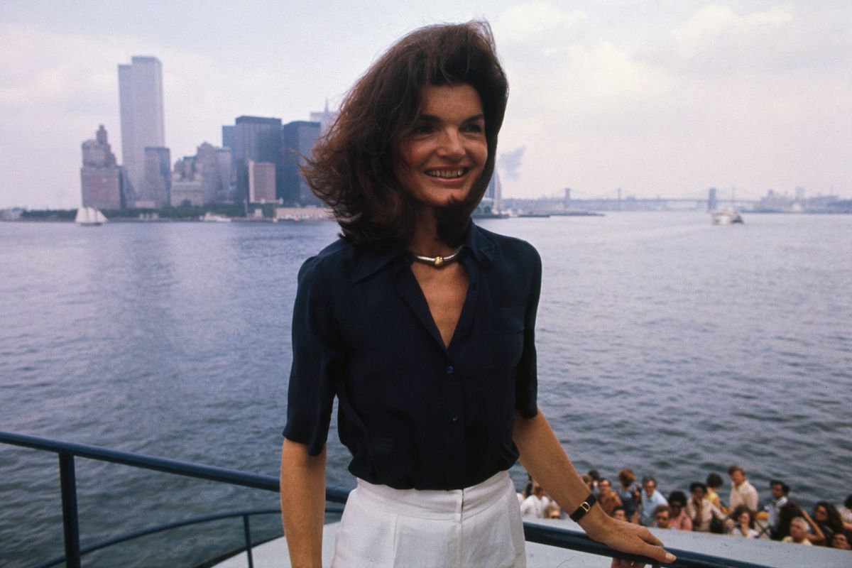 Jackie Kennedy Onassis in 1976.