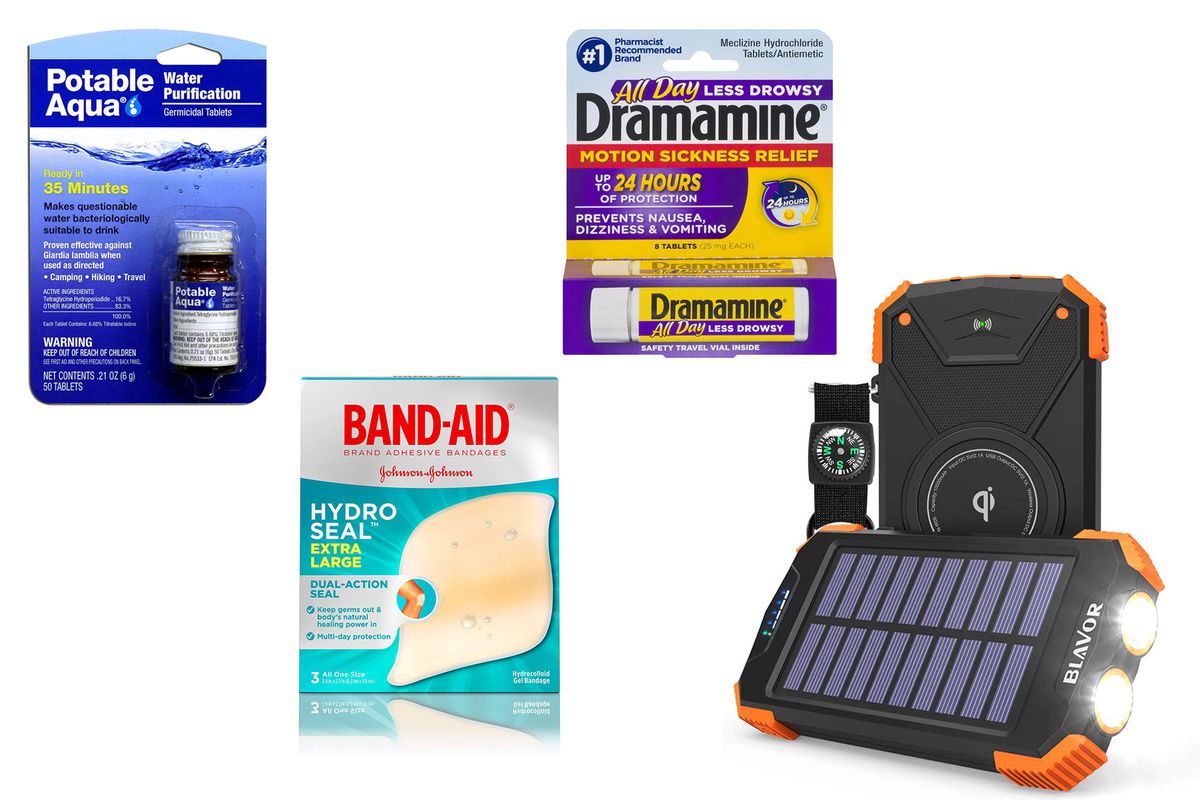 Various adventure travel first aid products