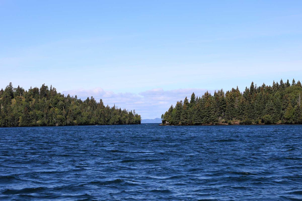 View of Lake Superior and Isle Royale National Park