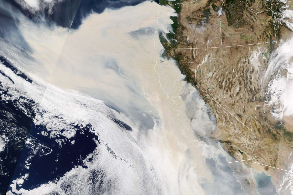 NASA image of Wildfires