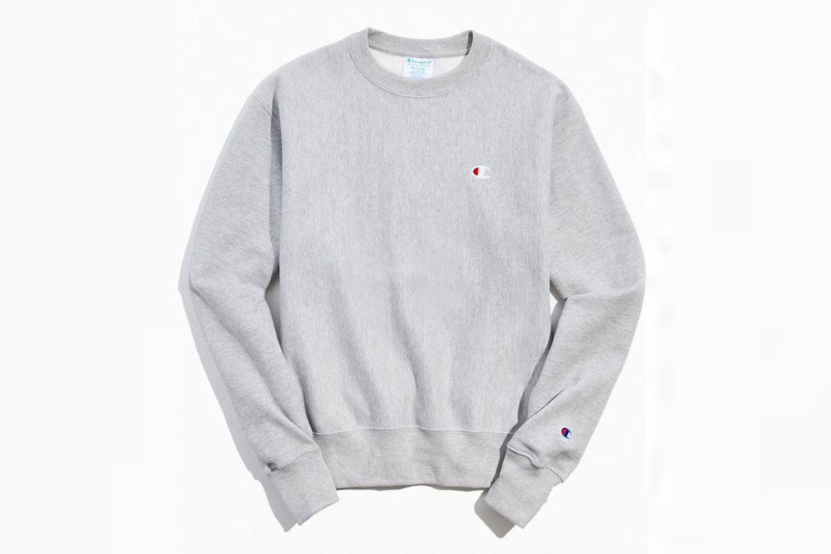 Grey crewneck sweatshirt