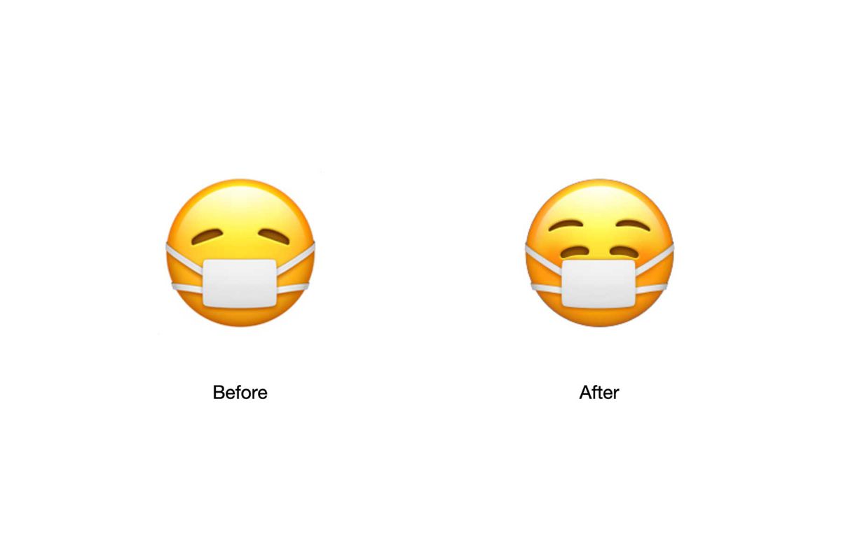 Mask emoji upgrade change