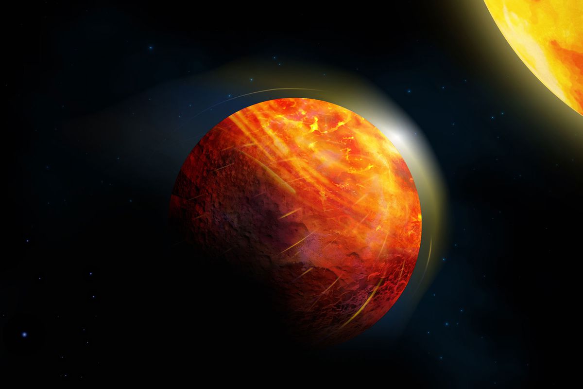 Artist’s impression of the lava planet K2-141b