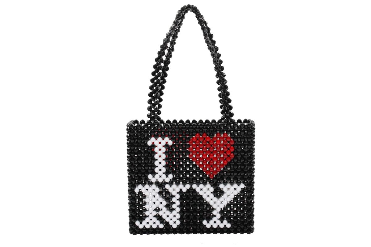 Beaded "I Heart NY" Bag