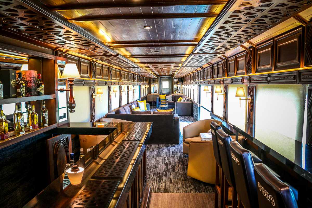 Inside Jose Cuervo Tequila Train Elite Wagon