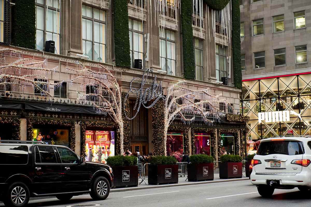 The holiday windows of Saks Fifth Avenue
