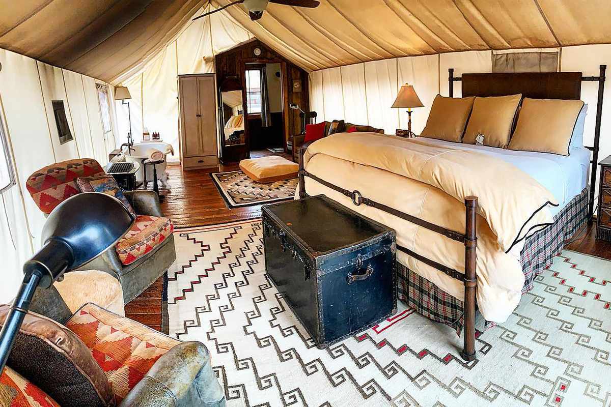 Sweet Grass Tent Room at The Ranch at Rock Creek