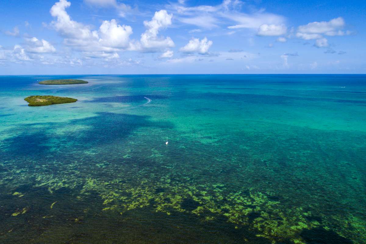 Florida Keys, Dove Key, Rodriquez Key and Ocean