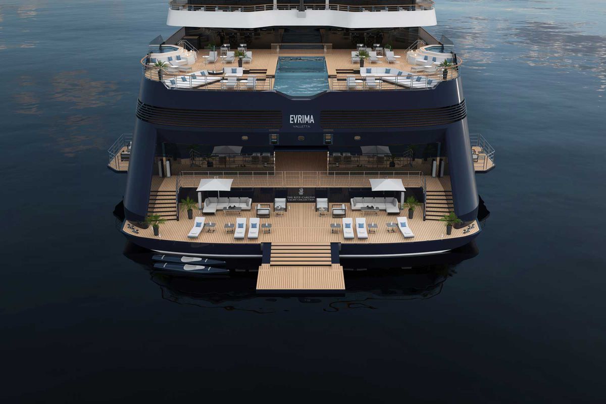 Rendering of The Ritz-Carlton Yacht Collection Evrima