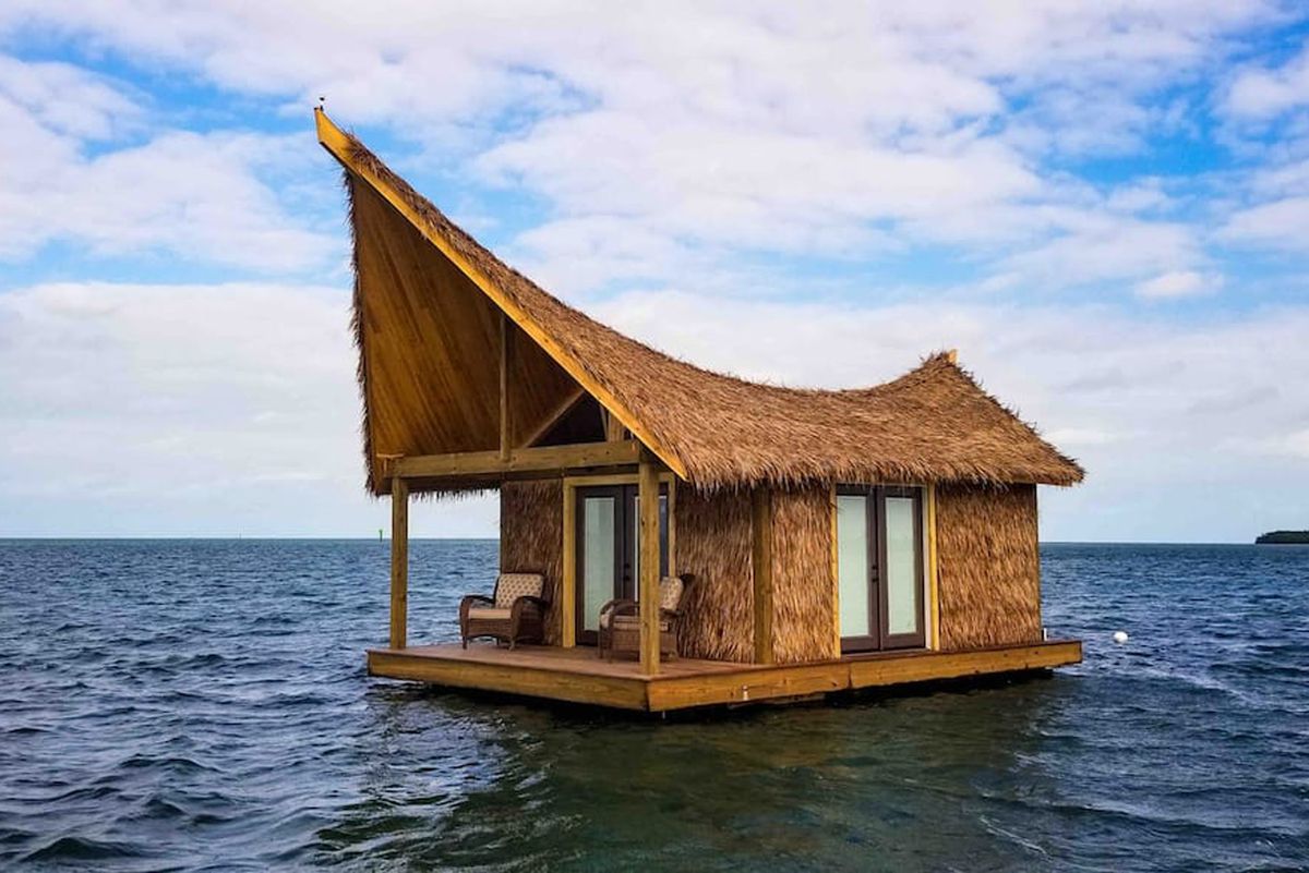 Tiki suites floating in Key West on Airbnb