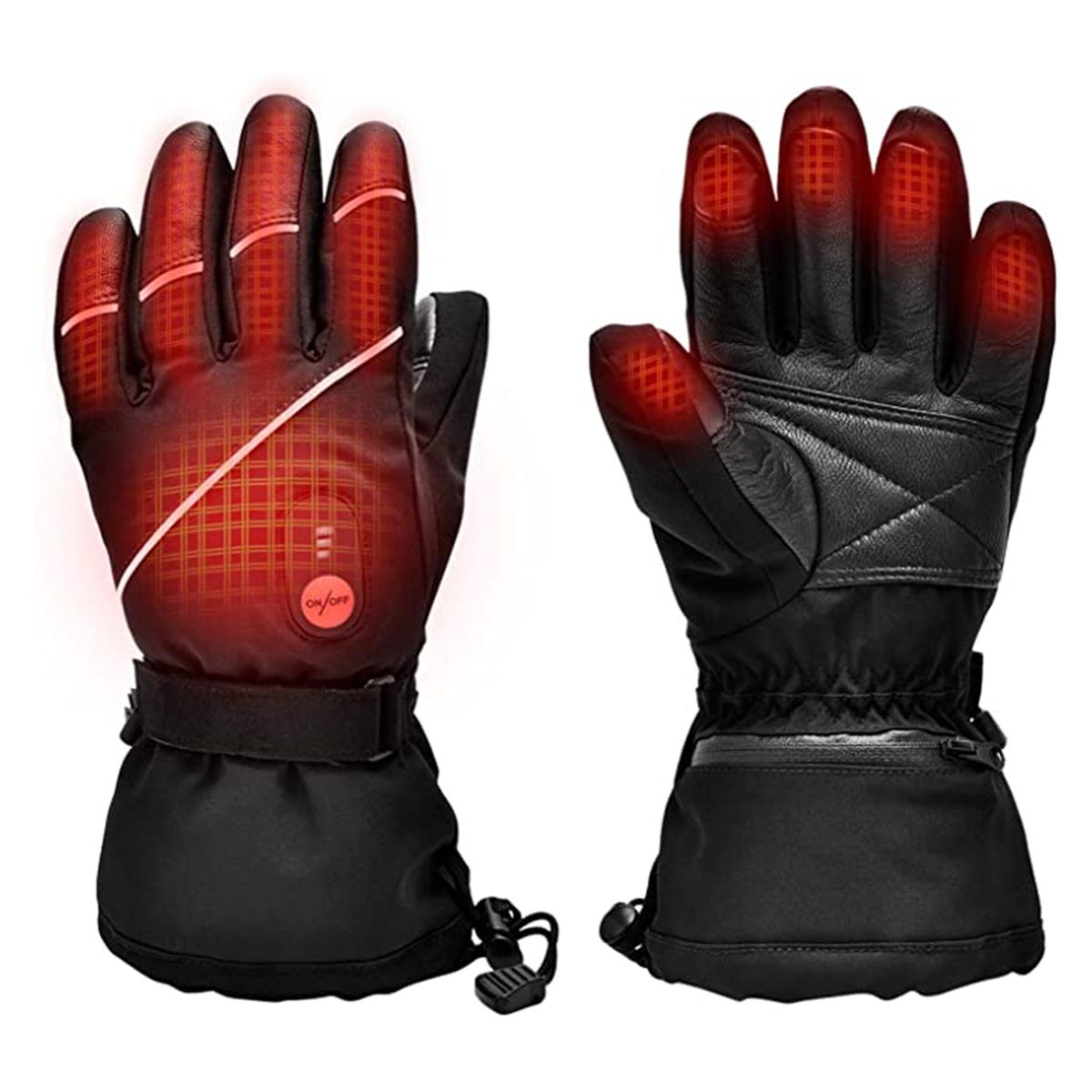 Waterproof Winter Thermal Gloves M.Jone Heated Gloves Warm Touchscreen Gloves for Outdoor Sports Cycling Riding Skiing Skating Hiking Huntin. Battery Powered Electric Heat Gloves for Women and Men 